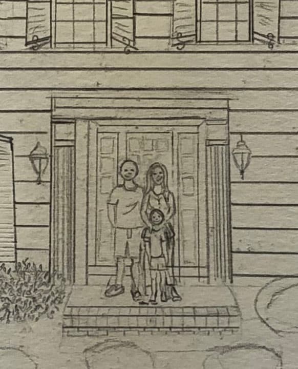 Custom Home Portrait Illustration