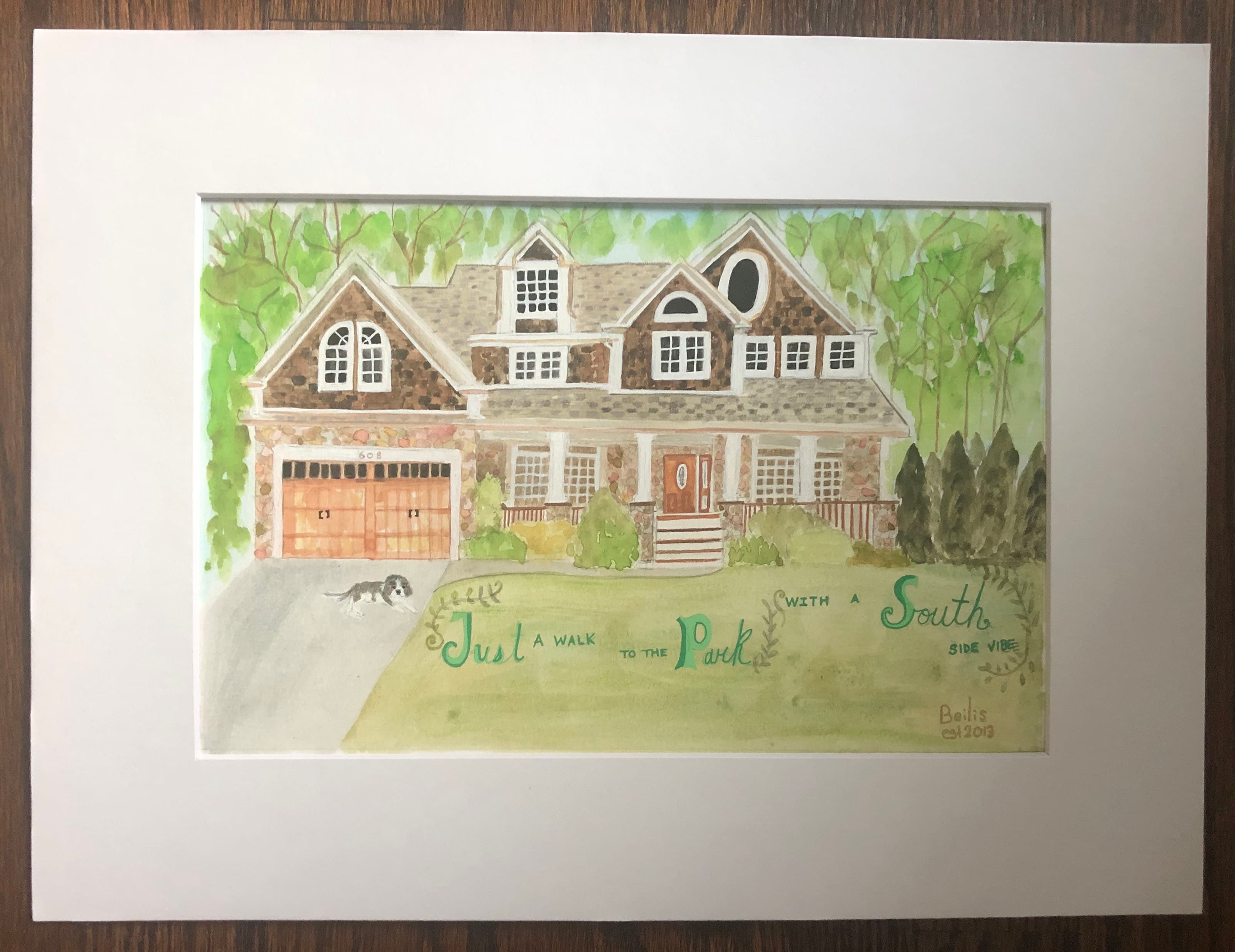 Custom Home Portrait Illustration