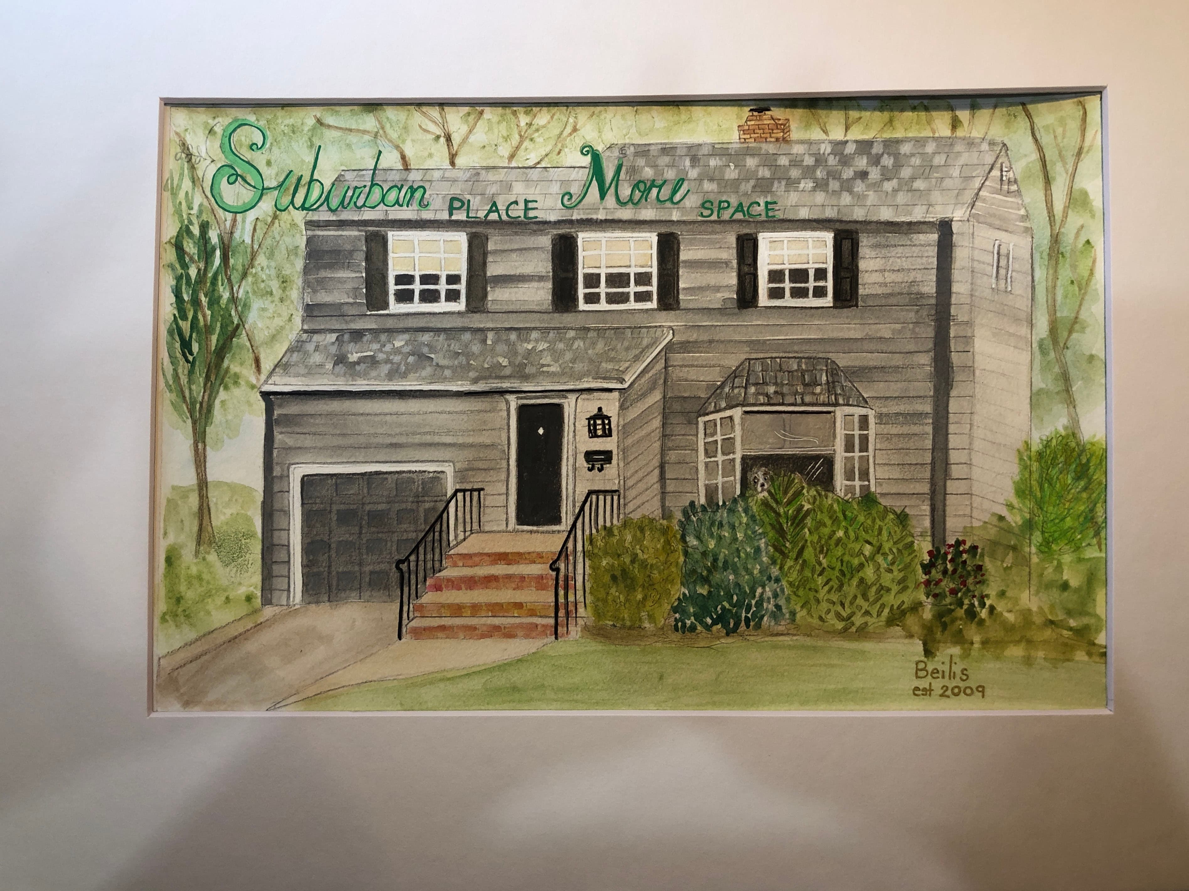 Custom Home Portrait Illustration