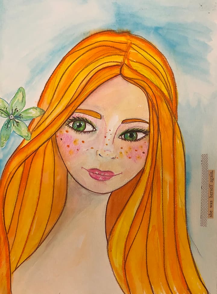 Floral Girl Portrait